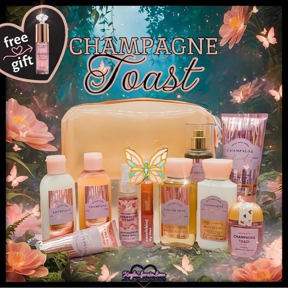 🦋 Champagne Toast 🦋 BBW - 14 pc travel set!